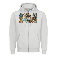 Dove Grey x ray Zipper Hoodie - Zillion Design Studio