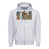 Heather Grey x ray Zipper Hoodie - Zillion Design Studio