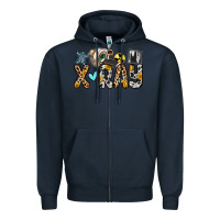 Navy x ray Zipper Hoodie - Zillion Design Studio