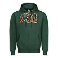 Sports Green x ray Zipper Hoodie - Zillion Design Studio