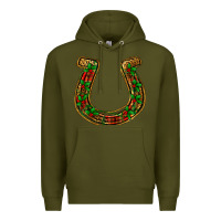 Army Green Christmas Horseshoe Premium Hoodie - Jasminsmagicworld