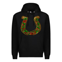Black Christmas Horseshoe Premium Hoodie - Jasminsmagicworld