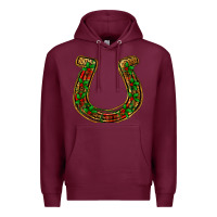Burgundy Christmas Horseshoe Premium Hoodie - Jasminsmagicworld