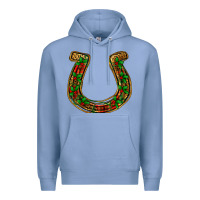 Colony Blue Christmas Horseshoe Premium Hoodie - Jasminsmagicworld