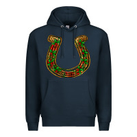Navy Christmas Horseshoe Premium Hoodie - Jasminsmagicworld