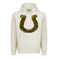 Oatmeal Heather Christmas Horseshoe Premium Hoodie - Jasminsmagicworld