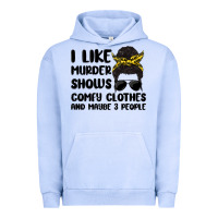 Pigment Grape Ice i like murder shows comfy clothes and maybe 3 peop Urban Hoodie - MaliasSmallBusiness