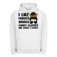 Pigment Lunar Rock i like murder shows comfy clothes and maybe 3 peop Urban Hoodie - MaliasSmallBusiness