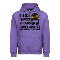 Tulip i like murder shows comfy clothes and maybe 3 peop Urban Hoodie - MaliasSmallBusiness