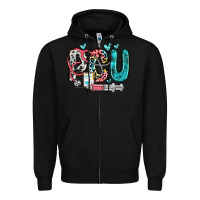 Black pcu Zipper Hoodie - Zillion Design Studio