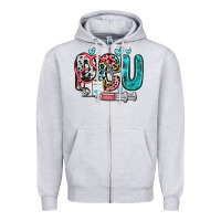 Heather Grey pcu Zipper Hoodie - Zillion Design Studio