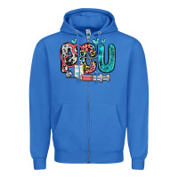 True Royal pcu Zipper Hoodie - Zillion Design Studio