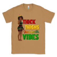 Toasted Coconut thick thighs juneteenth vibes with afro black woma Classic Tee - texasbilliewilder