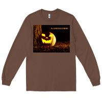 Chestnut Halloween Is Coming Long Sleeve Tee - Unal Design