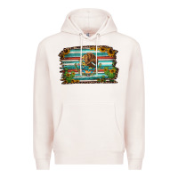 Pale Pink cactus turquoise serape leopard mexican flag Premium Hoodie - Jasminsmagicworld