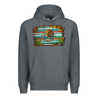 Rock cactus turquoise serape leopard mexican flag Premium Hoodie - Jasminsmagicworld