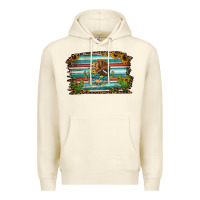 Sandshell cactus turquoise serape leopard mexican flag Premium Hoodie - Jasminsmagicworld