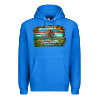 True Royal cactus turquoise serape leopard mexican flag Premium Hoodie - Jasminsmagicworld