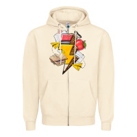 Sandshell teacher lightning bolt Zipper Hoodie - texasbilliewilder