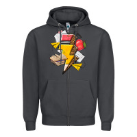 Smoke teacher lightning bolt Zipper Hoodie - texasbilliewilder