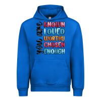 Cobalt you are known loved worthy chosen enough Urban Hoodie - MaliasSmallBusiness