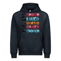 Navy you are known loved worthy chosen enough Urban Hoodie - MaliasSmallBusiness
