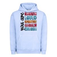 Pigment Grape Ice you are known loved worthy chosen enough Urban Hoodie - MaliasSmallBusiness