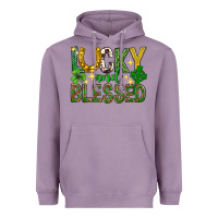 Lavender Lucky and blessed st. patricks day Heavyweight Hoodie - Neo Western