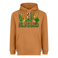 Meerkat Lucky and blessed st. patricks day Heavyweight Hoodie - Neo Western