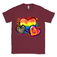 Burgundy pride hearts Classic Tee - Zillion Design Studio