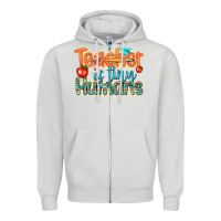 Dove Grey teacher of tiny humans Zipper Hoodie - texasbilliewilder