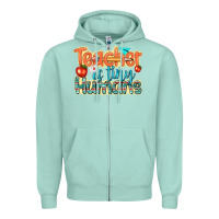 Seafoam teacher of tiny humans Zipper Hoodie - texasbilliewilder
