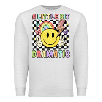 Oatmeal Heather a little bit dramatic Premium Sweatshirt - JahusDesignShop