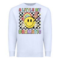 White a little bit dramatic Premium Sweatshirt - JahusDesignShop