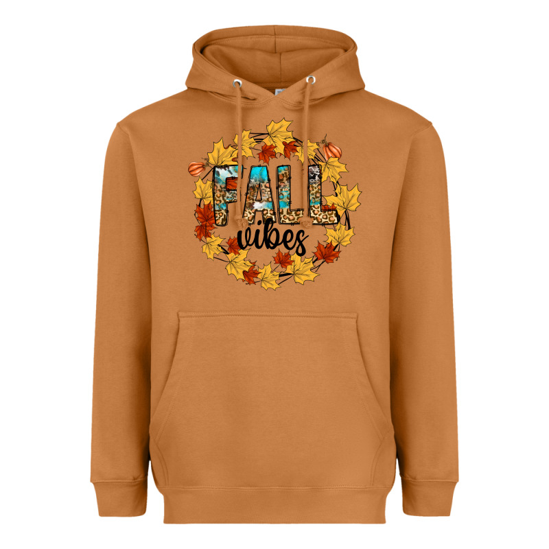 Fall Vibes Heavyweight Hoodie by CowhideDigitalArt | Teevron