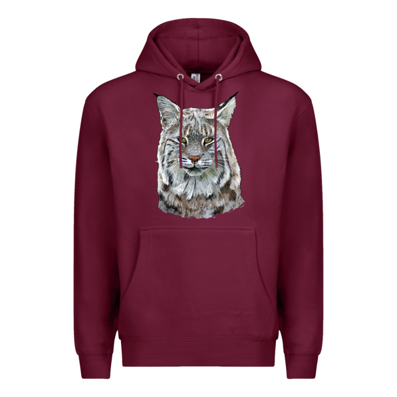 Bobcat Head Premium Hoodie by LillyAllenDesigns | Teevron