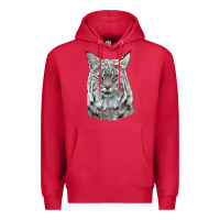 Cardinal Bobcat Head Premium Hoodie - LillyAllenDesigns