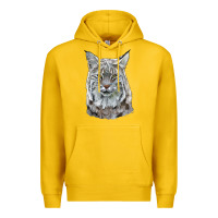 Lemon Bobcat Head Premium Hoodie - LillyAllenDesigns