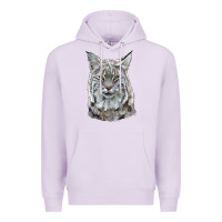 Lilac Bobcat Head Premium Hoodie - LillyAllenDesigns