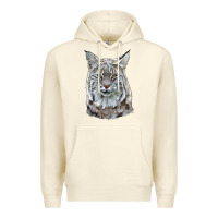 Sandshell Bobcat Head Premium Hoodie - LillyAllenDesigns
