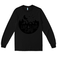 Black Live Love Camp Long Sleeve Tee - Unal Design