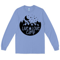 Colony Blue Live Love Camp Long Sleeve Tee - Unal Design