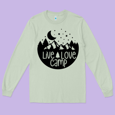 Long Sleeve Tee Live Love Camp