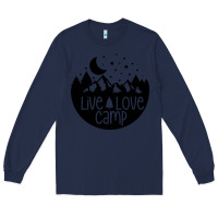 Navy Live Love Camp Long Sleeve Tee - Unal Design