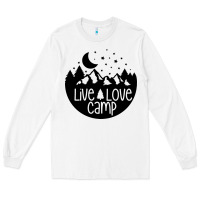 White Live Love Camp Long Sleeve Tee - Unal Design