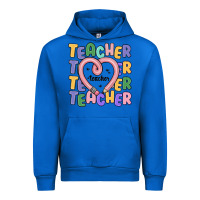 Cobalt teacher and pencil heart Urban Hoodie - MaliasSmallBusiness