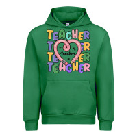 Emerald teacher and pencil heart Urban Hoodie - MaliasSmallBusiness