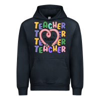 Navy teacher and pencil heart Urban Hoodie - MaliasSmallBusiness