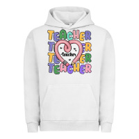 Pigment Lunar Rock teacher and pencil heart Urban Hoodie - MaliasSmallBusiness