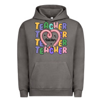 Pigment Tornado teacher and pencil heart Urban Hoodie - MaliasSmallBusiness
